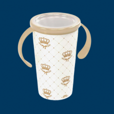 Copo Magic Com Alça Coroa Plasútil 280ML